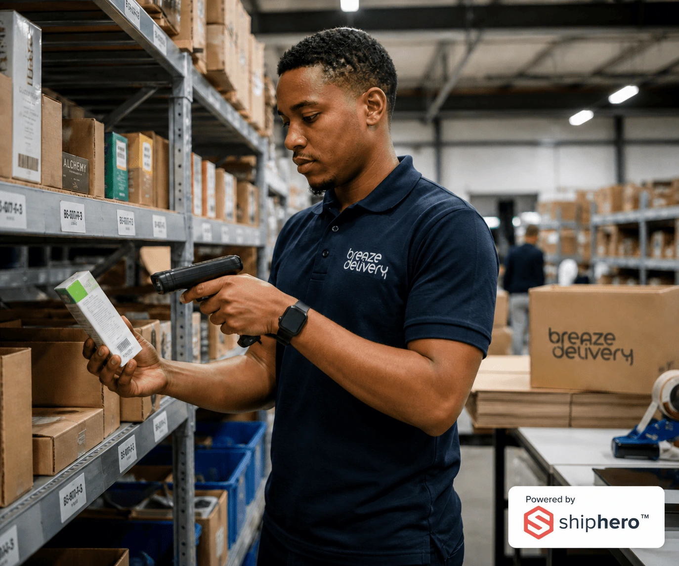 Breaze storage, picking and packing